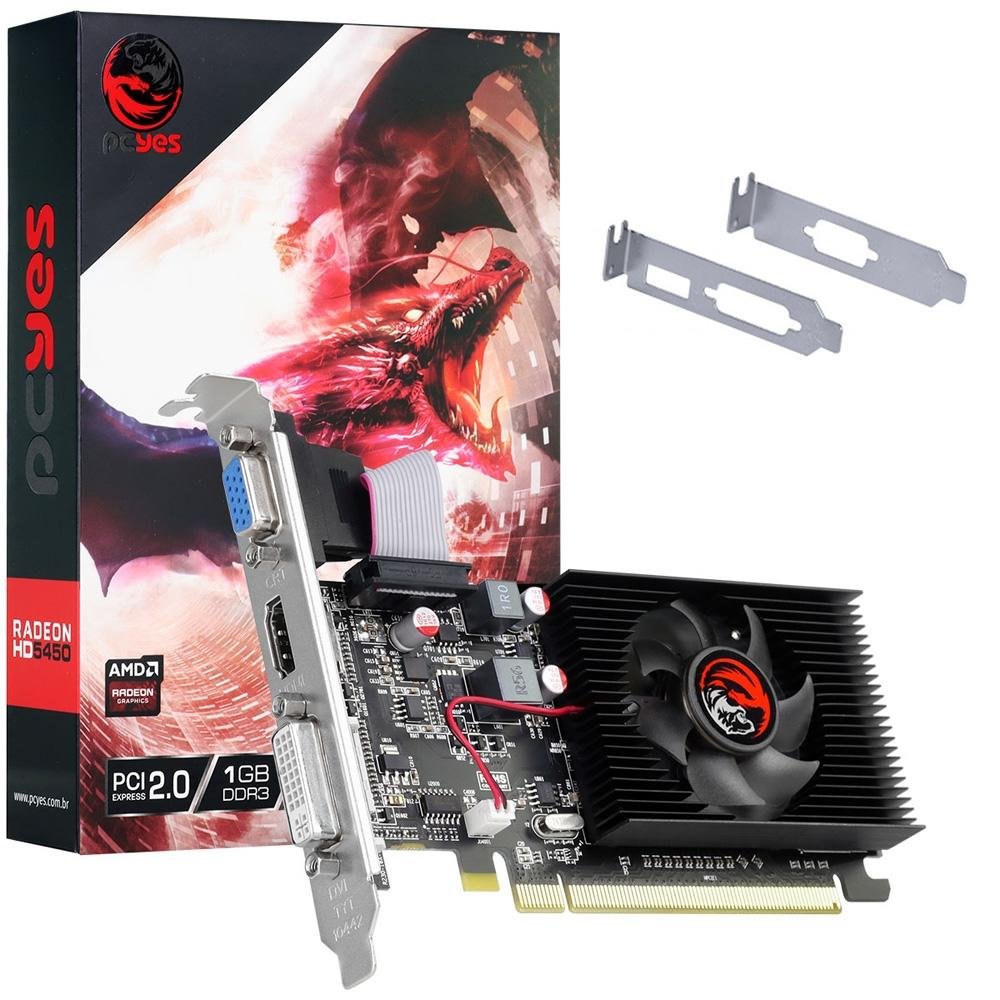 Placa de Vídeo Pcyes AMD Radeon HD5450 KaBuM!
