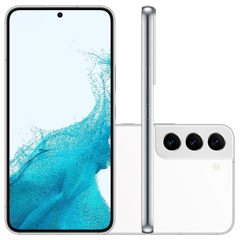 Smartphone Samsung Galaxy S22 256GB Branco| KaBuM!