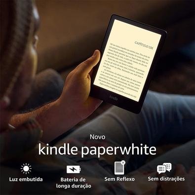 Kindle 11 Geração Paperwhite 8GB Preto | KaBuM!