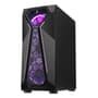 Gabinete Gamer Rise Mode X4 Glass, Barra de LED ARGB, Lateral em Vidro Fumê, Sem FANs, Preto - RM-X4-04-FB