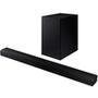 Soundbar Samsung, 2.1 Canais, 410W RMS, Bluetooth, Subwoofer Sem Fio, Preto - HW-A555