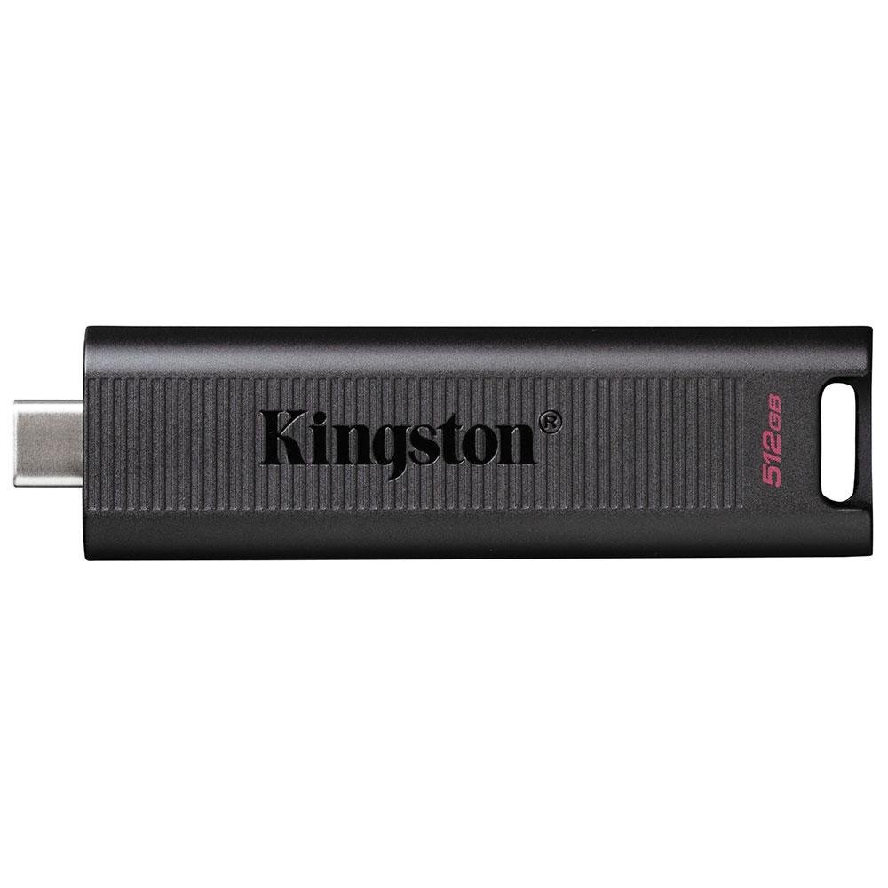 Pen Drive 512GB Kingston DataTraveler Max, USB-C 3.2 Gen 2, Leitura de 1000MB/s, Preto - DTMAX/512GB