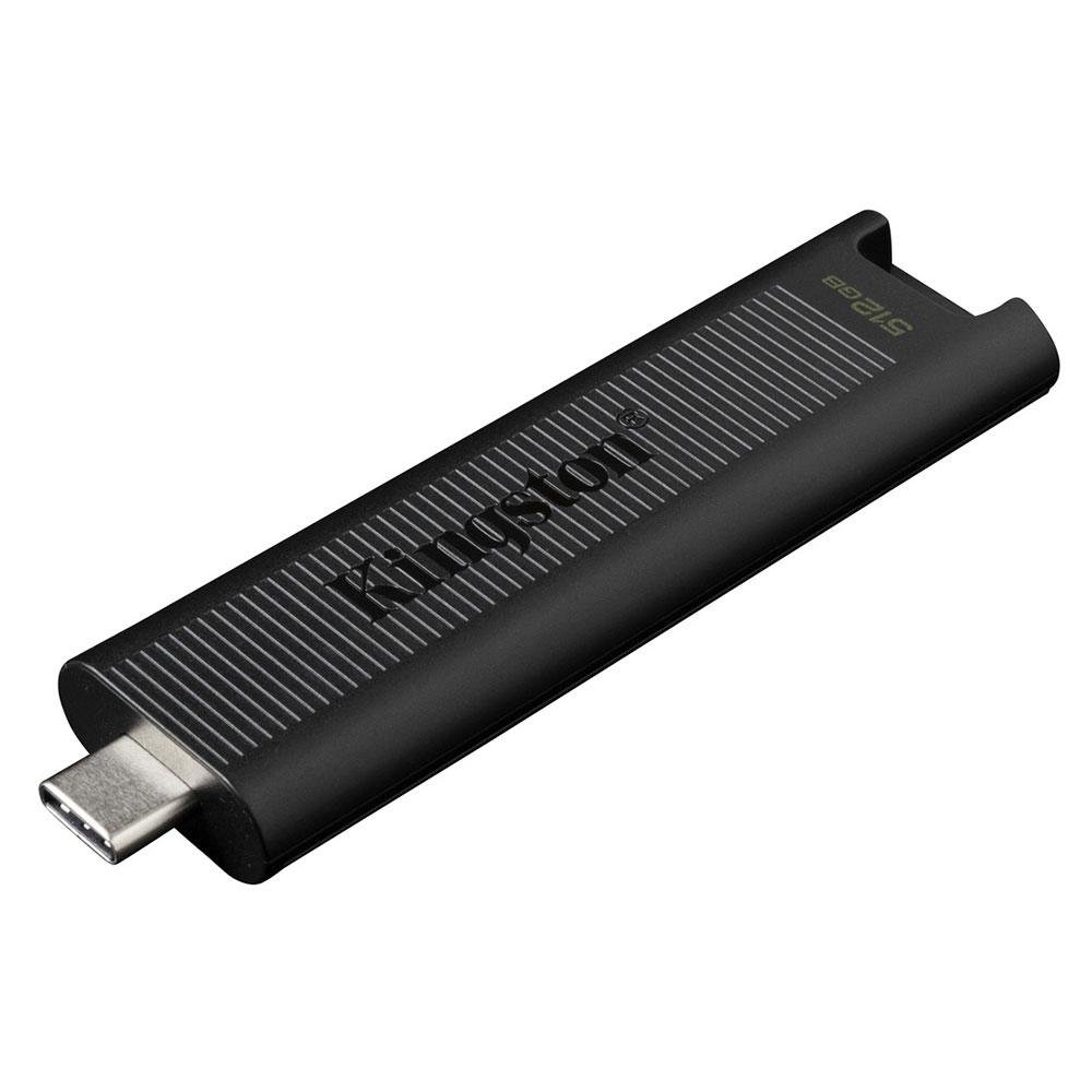 Pen Drive 512GB Kingston DataTraveler Max, USB-C 3.2 Gen 2, Leitura de 1000MB/s, Preto - DTMAX/512GB