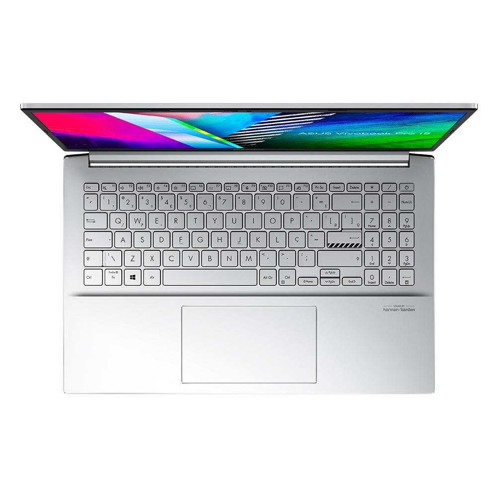 Notebook Gamer Asus VivoBook Pro 15 Intel Core i5-11300H, 16GB RAM, SSD 512GB, 15,6', GeForce RTX 3050, Windows 11 Home, Prata - K3500PC-KJ391W
