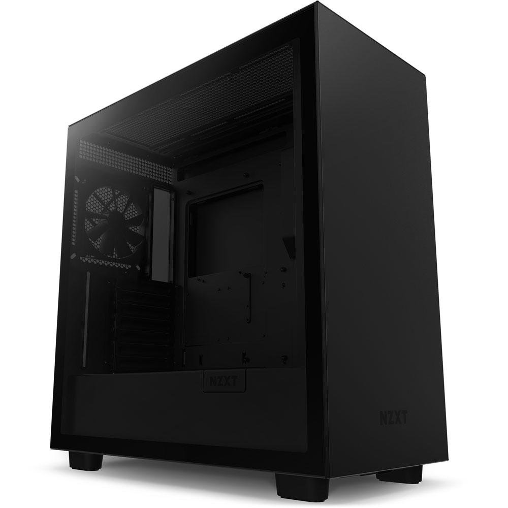 Gabinete NZXT H7, Mid Tower, ATX, Lateral em Vidro Temperado, 2x Fans, Preto - CM-H71BB-01 Gabinete NZXT H7, Mid Tower, ATX, Lateral em Vidro Temperado, 2x Fans, Preto - CM-H71BB-01