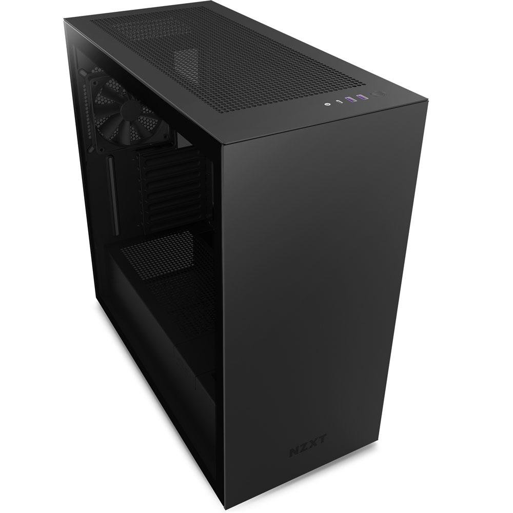 Gabinete NZXT H7, Mid Tower, ATX, Lateral em Vidro Temperado, 2x Fans, Preto - CM-H71BB-01 Gabinete NZXT H7, Mid Tower, ATX, Lateral em Vidro Temperado, 2x Fans, Preto - CM-H71BB-01
