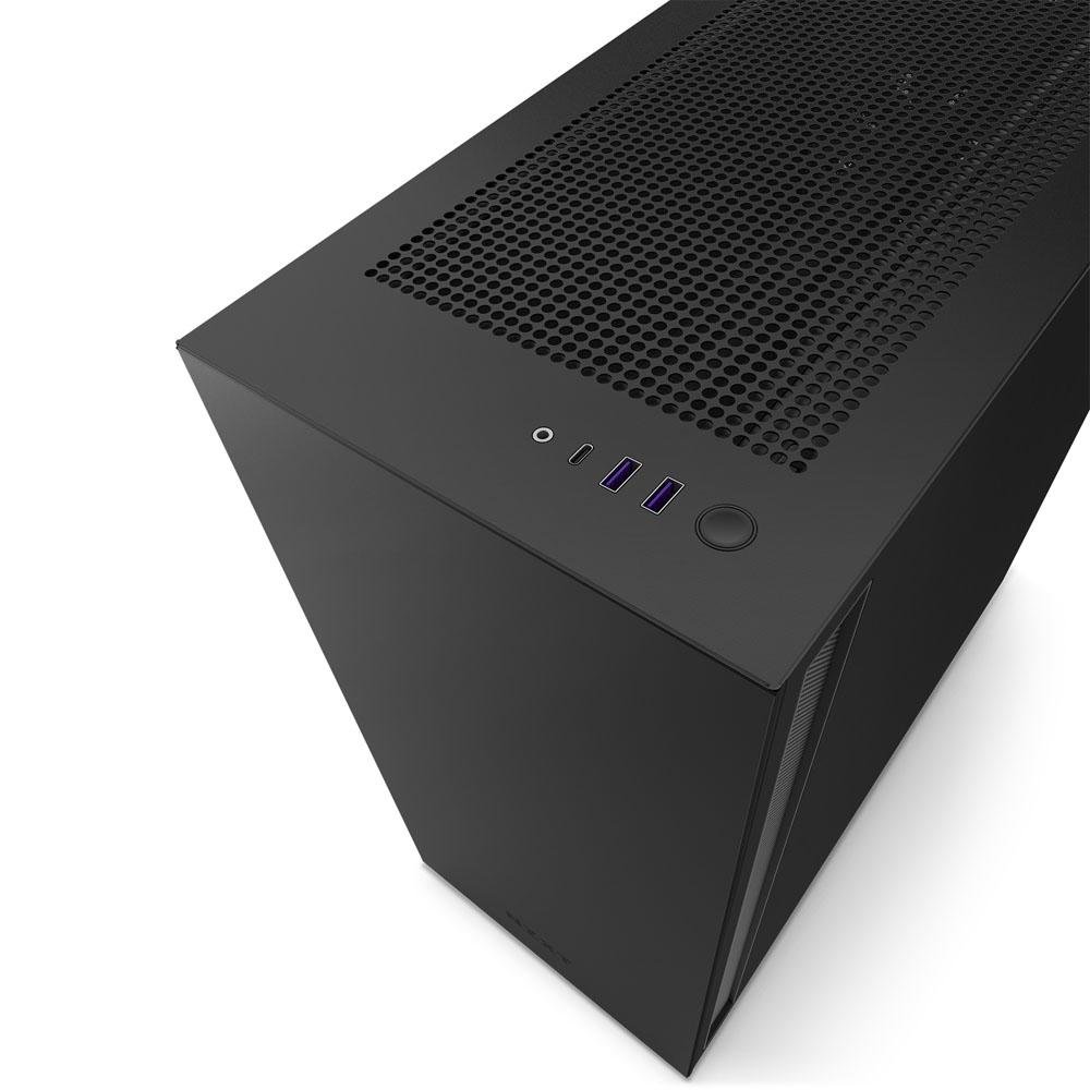 Gabinete NZXT H7, Mid Tower, ATX, Lateral em Vidro Temperado, 2x Fans, Preto - CM-H71BB-01 Gabinete NZXT H7, Mid Tower, ATX, Lateral em Vidro Temperado, 2x Fans, Preto - CM-H71BB-01