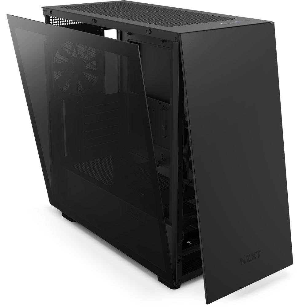 Gabinete NZXT H7, Mid Tower, ATX, Lateral em Vidro Temperado, 2x Fans, Preto - CM-H71BB-01 Gabinete NZXT H7, Mid Tower, ATX, Lateral em Vidro Temperado, 2x Fans, Preto - CM-H71BB-01