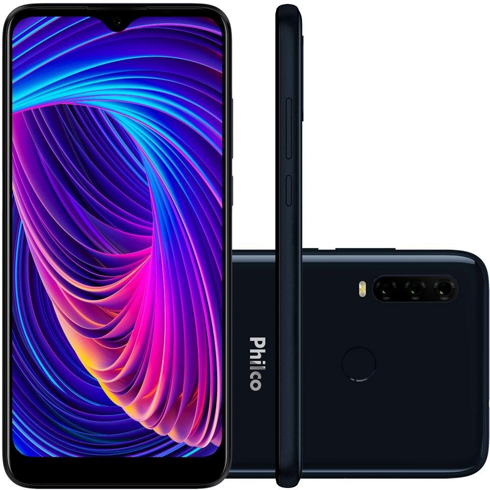Smartphone Philco Hit P10, 4GB RAM, 128GB, Octa Core, Câmera Tripla 13MP, Tela Infinita 6.2, Dark Blue - 98253004 Smartphone Philco Hit P10, 4GB RAM, 128GB, Octa Core, Câmera Tripla 13MP, Tela Infinita 6.2, Dark Blue - 98253004
