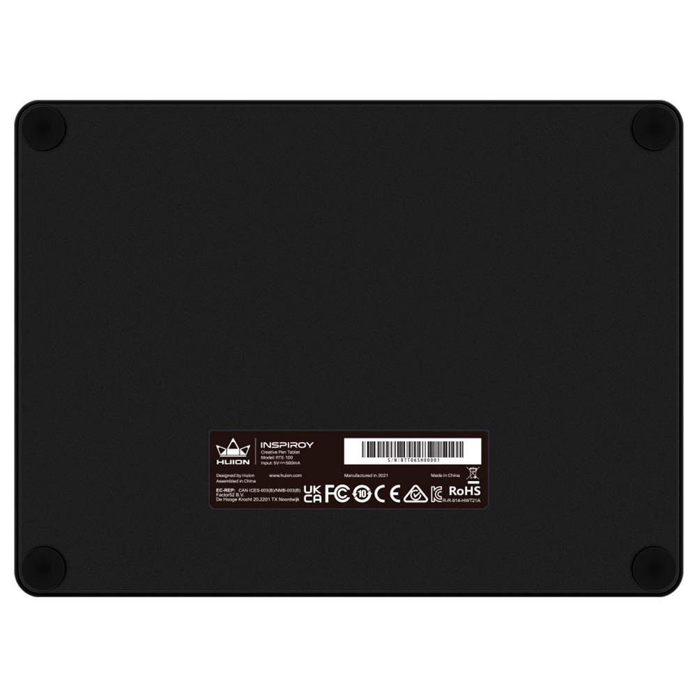 Mesa Digitalizadora Huion Inspiroy 5", com Caneta, 8192 Níveis de Sensibilidade, 4 botões programáveis, USB, Preto - RTE100-K Mesa Digitalizadora Huion Inspiroy 5", com Caneta, 8192 Níveis de Sensibilidade, 4 botões programáveis, USB, Preto - RTE100-K