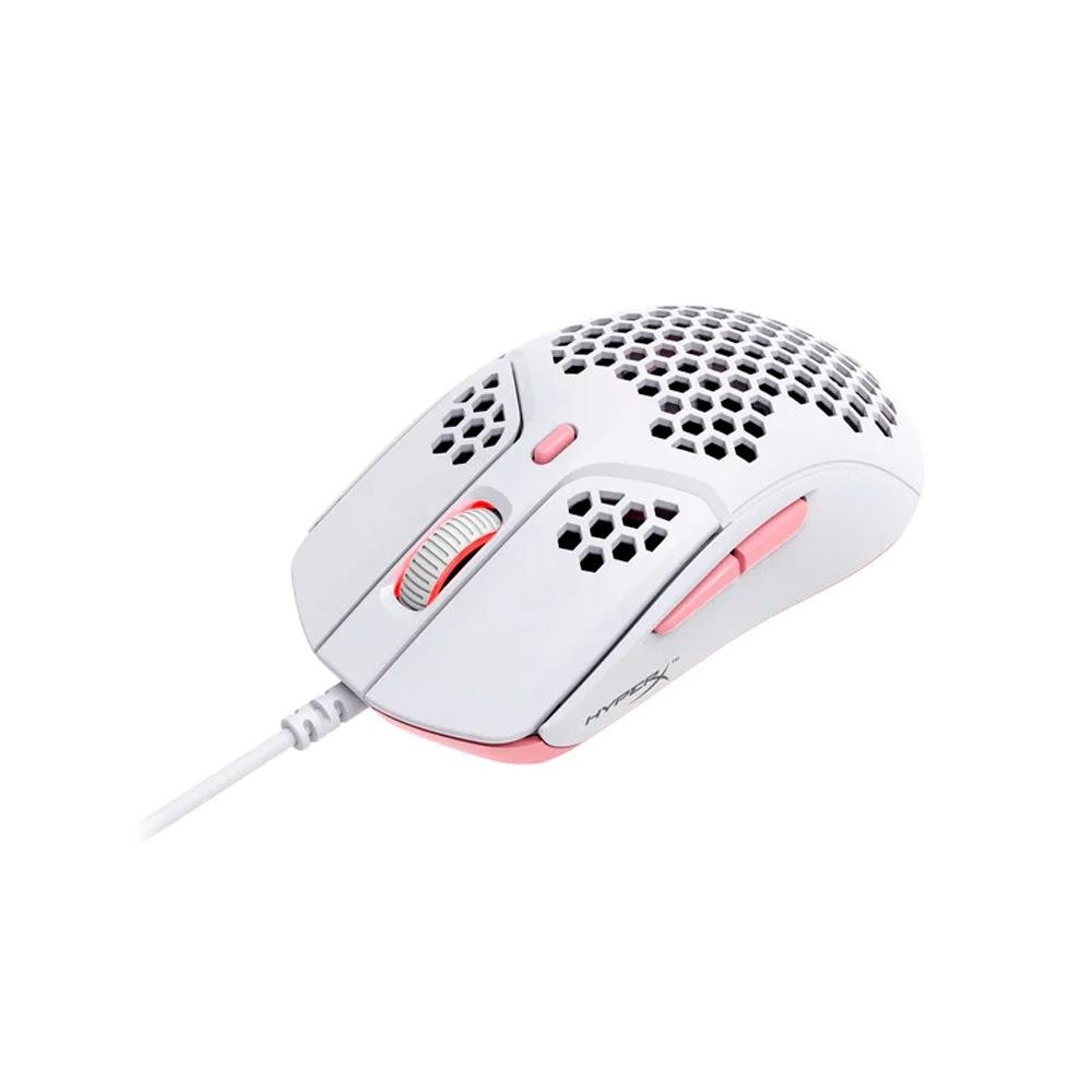 Mouse Gamer HyperX Pulsefire Haste, RGB, 16000 DPI, White / Pink -  HMSH1-A-WT/G - 4P5E4AA