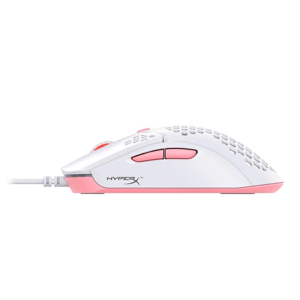 Mouse Gamer HyperX Pulsefire Haste, RGB, 16000 DPI, White / Pink -  HMSH1-A-WT/G - 4P5E4AA