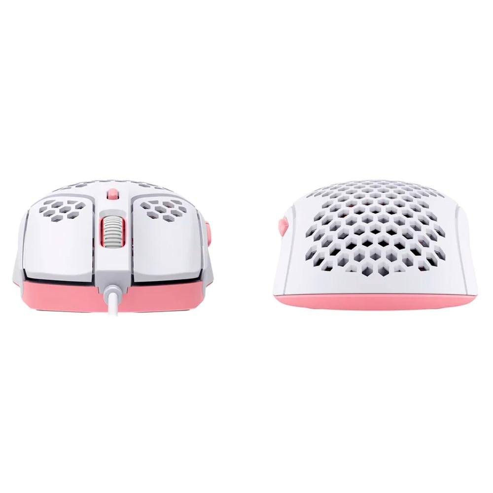 Mouse Gamer HyperX Pulsefire Haste, RGB, 16000 DPI, White / Pink -  HMSH1-A-WT/G - 4P5E4AA