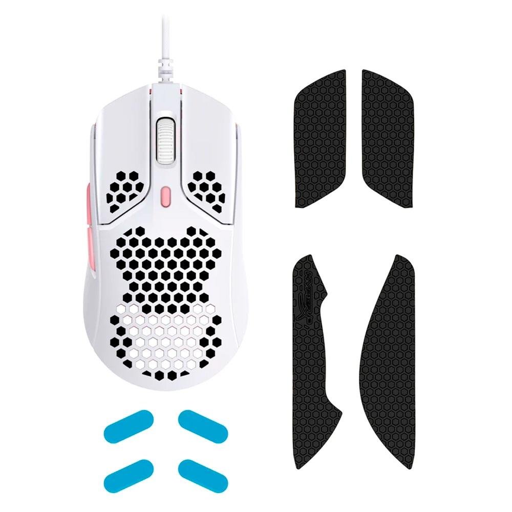 Mouse Gamer HyperX Pulsefire Haste, RGB, 16000 DPI, White / Pink -  HMSH1-A-WT/G - 4P5E4AA