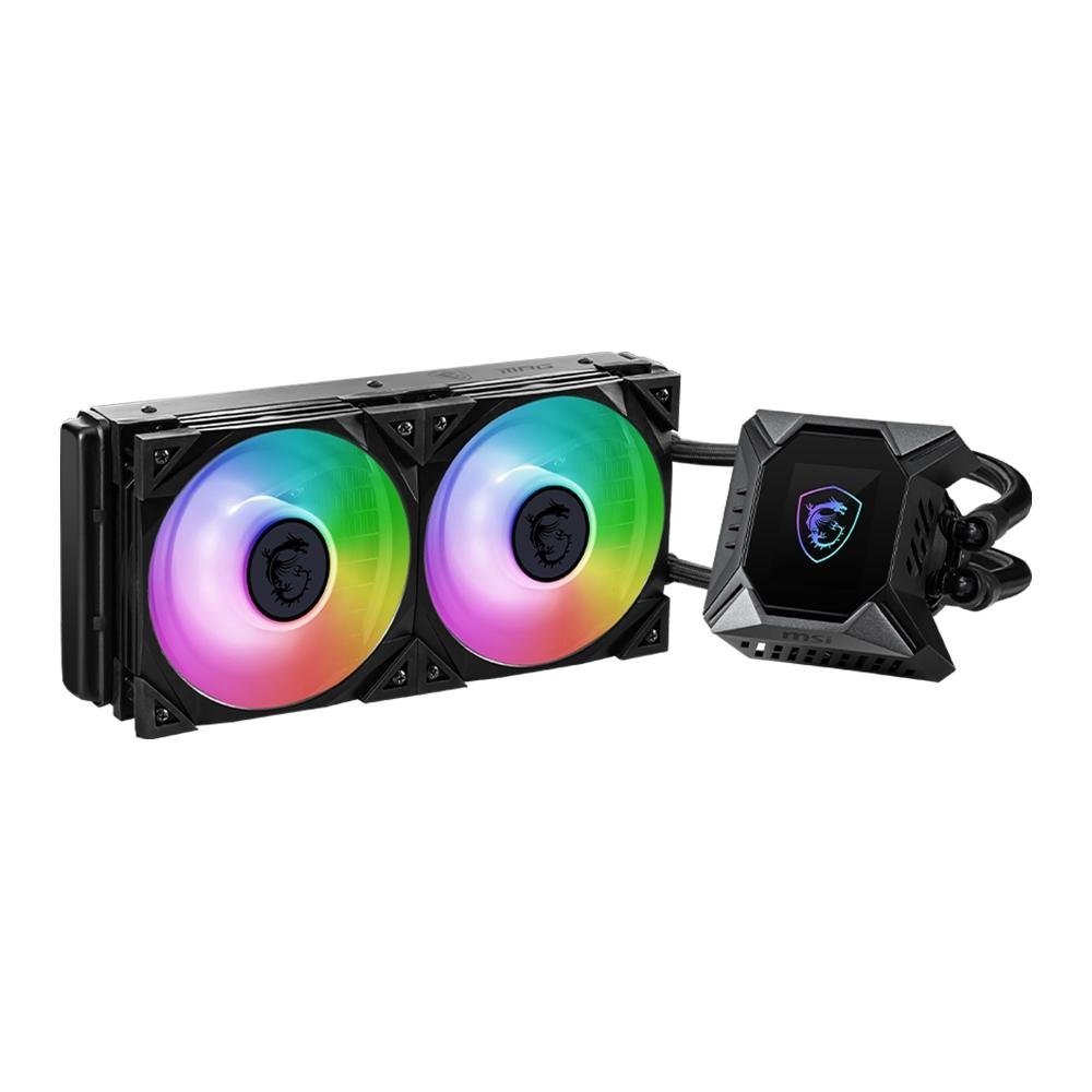 Water Cooler MSI MPG Coreliquid, RGB, 240mm, AMD/Intel, Preto - K240 V2 Water Cooler MSI MPG Coreliquid, RGB, 240mm, AMD/Intel, Preto - K240 V2