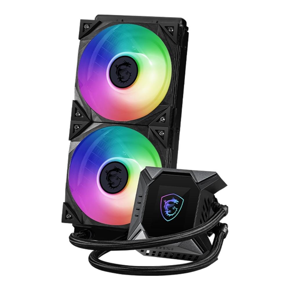 Water Cooler MSI MPG Coreliquid, RGB, 240mm, AMD/Intel, Preto - K240 V2 Water Cooler MSI MPG Coreliquid, RGB, 240mm, AMD/Intel, Preto - K240 V2