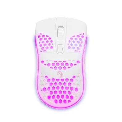 Mouse Gamer ELG Gaming Dragon War Light, Com Fio, LED, 2400 DPI, 4 Botões, USB, Branco - MGDWL2