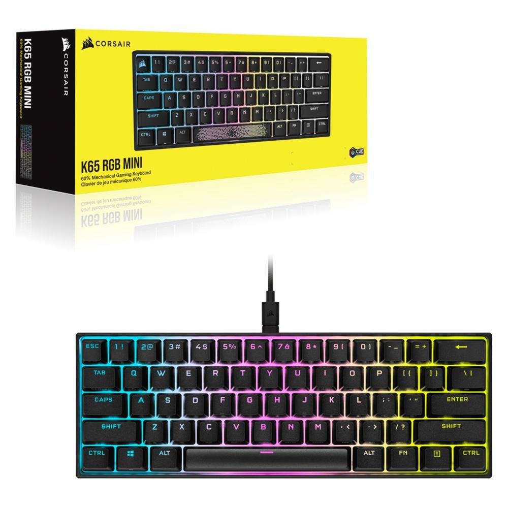 Teclado Mecânico Gamer Corsair K65 Mini | KaBuM!