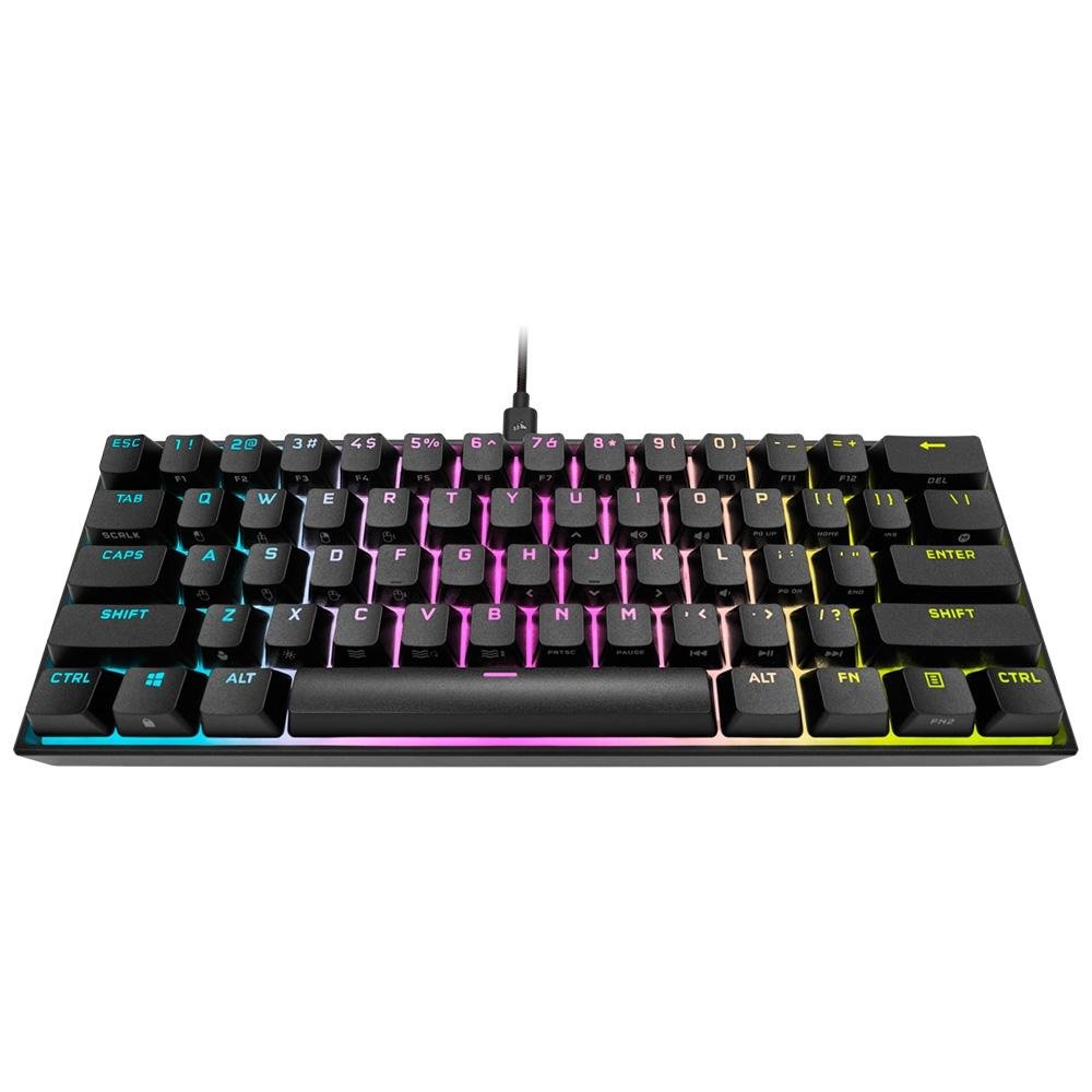 CORSAIR K65 RGB MINI 60%キーボード 銀軸 Teclado Mecânico Gamer Corsair K65 Mini | KaBuM!
