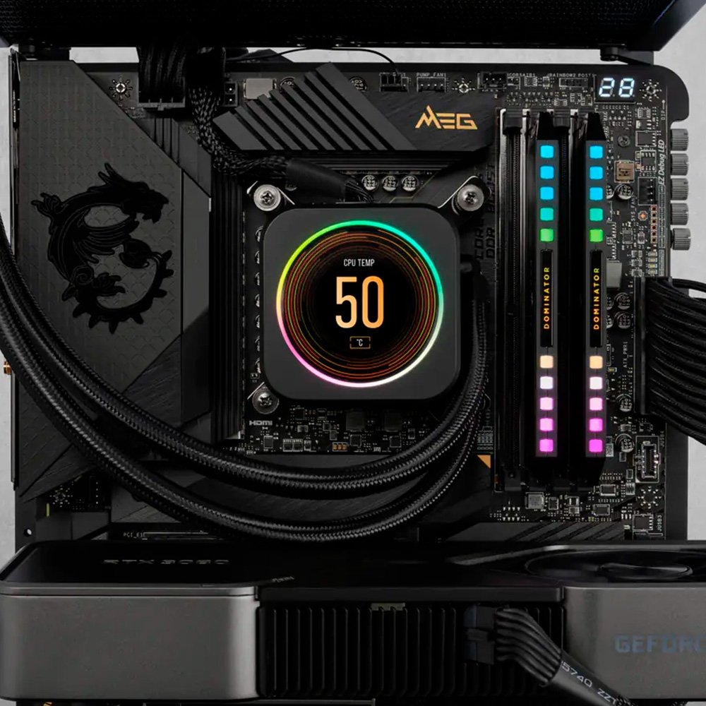 Memória Corsair Dominator Platinum RGB, 32GB (2x 16GB), 5200MHz