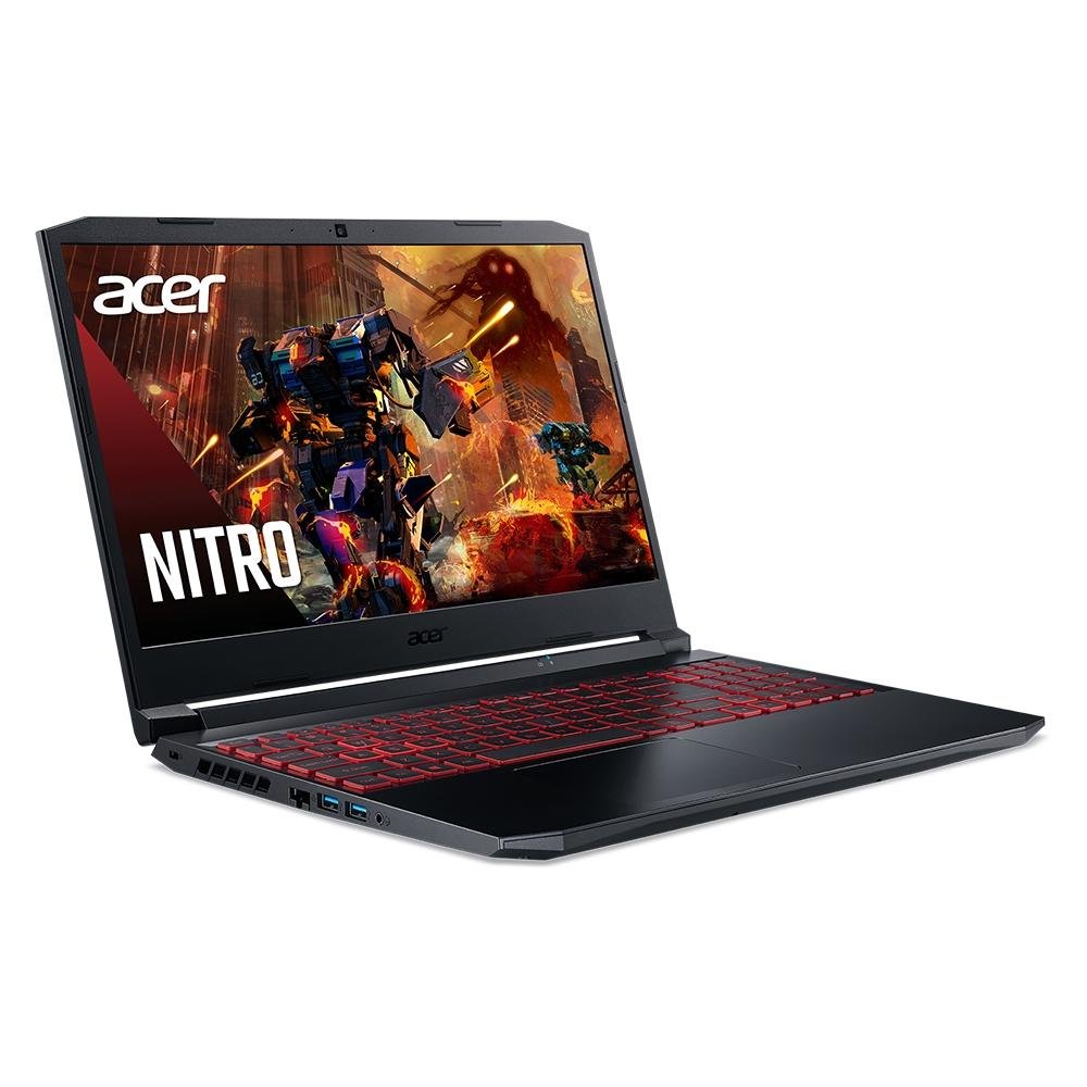 Notebook Gamer Acer Nitro 5 Intel Core i7-11800H, 8GB RAM, GeForce GTX 1650, SSD 512GB, 15.6" FHD, Win 11, Preto - AN515-57-740K Notebook Gamer Acer Nitro 5 Intel Core i7-11800H, 8GB RAM, GeForce GTX 1650, SSD 512GB, 15.6" FHD, Win 11, Preto - AN515-57-740K