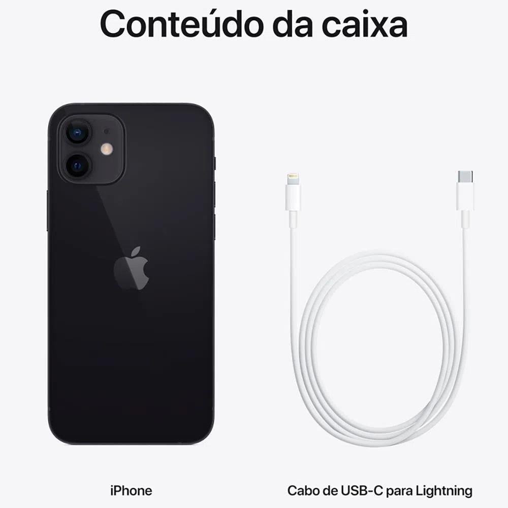 Iphone 12 64GB Preto MGJ53BR/A | KaBuM!