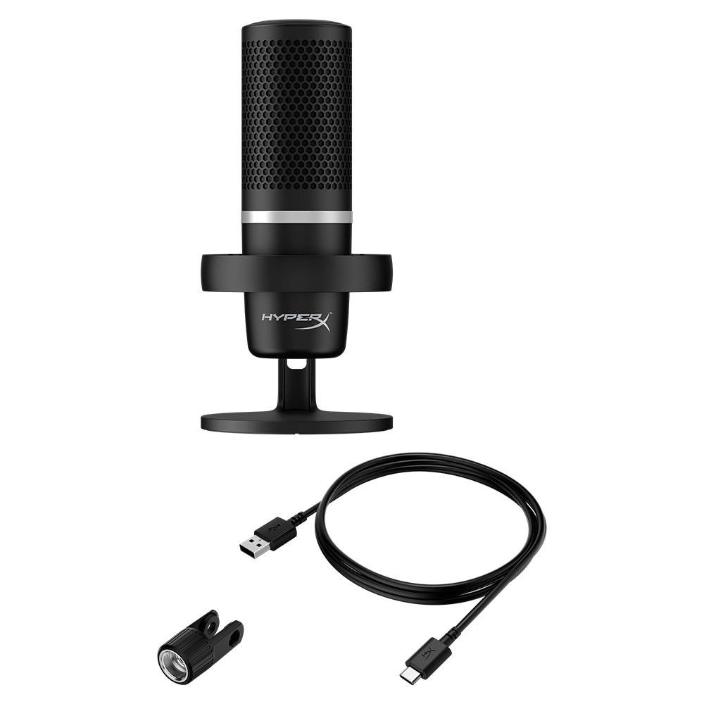 Microfone HyperX DuoCast Black Podcast | KaBuM!