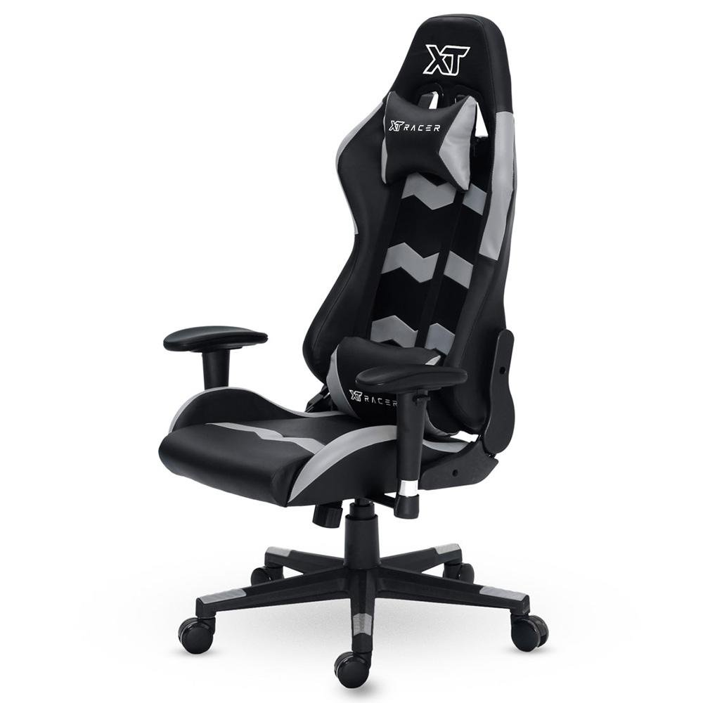 Cadeira Gamer XT Racer Speed Series, Até 120kg, Com Almofadas, Reclinável, Descanso de Braço 2D, Preto e Cinza - XTS130 Cadeira Gamer XT Racer Speed Series, Até 120kg, Com Almofadas, Reclinável, Descanso de Braço 2D, Preto e Cinza - XTS130
