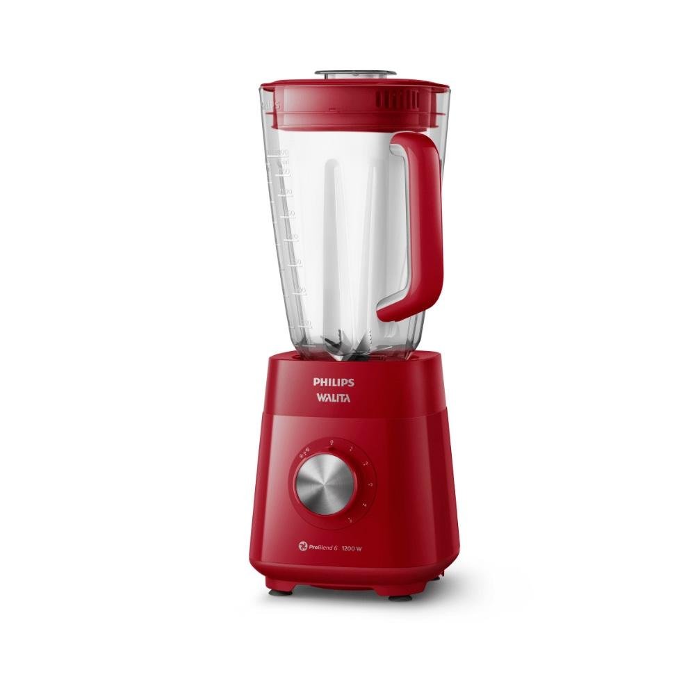 Liquidificador Philips Walita Série 5000, 1200W, 110V, 5 Velocidades, Vermelho - RI2240/41 Liquidificador Philips Walita Série 5000, 1200W, 110V, 5 Velocidades, Vermelho - RI2240/41