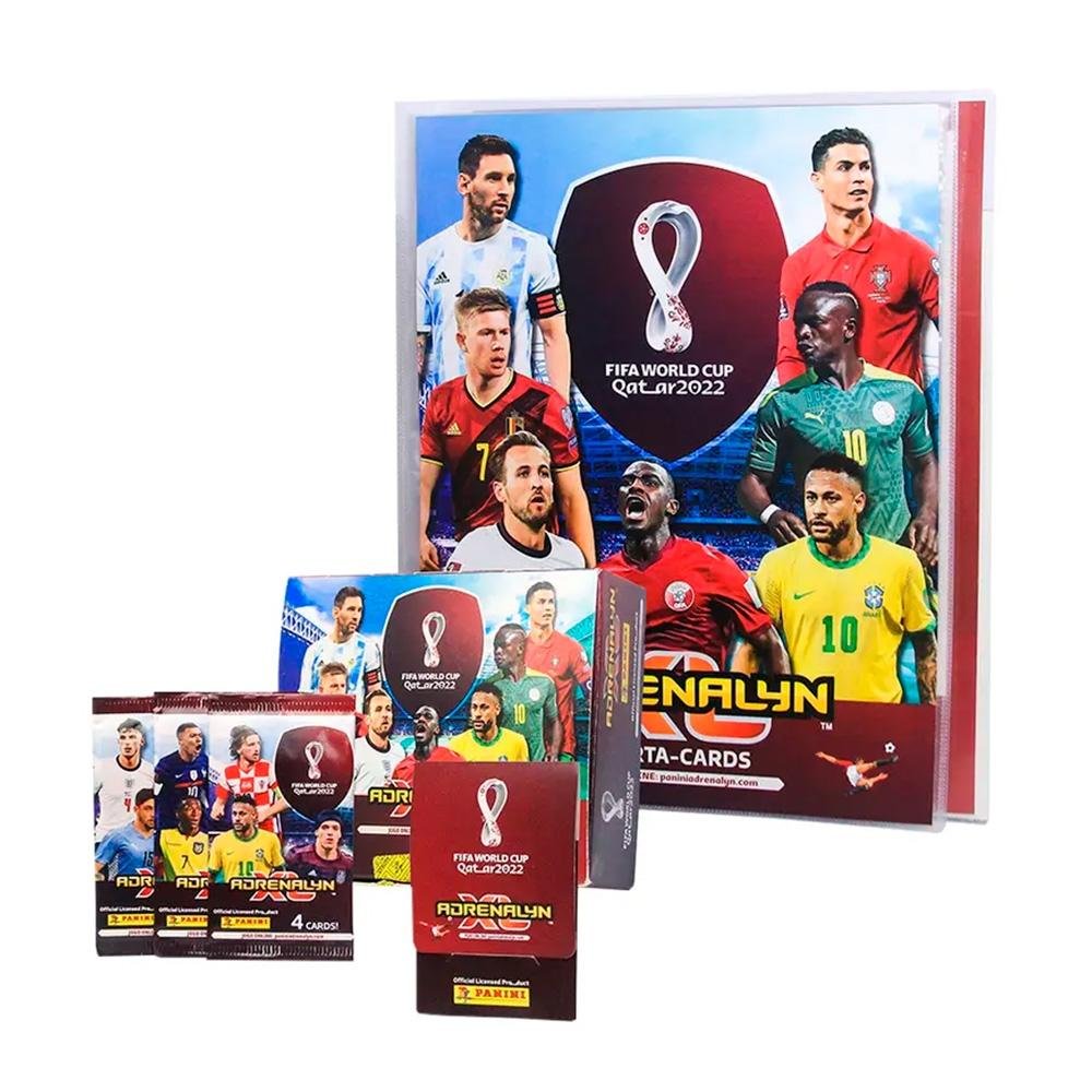Adrenalyn XL - Copa Do Mundo Qatar 2022, + Tabuleiro + Porta-Cards + 6 Envelopes de Figurinhas + 3 Cards Limited Edition - 004287SPK27BR Adrenalyn XL - Copa Do Mundo Qatar 2022, + Tabuleiro + Porta-Cards + 6 Envelopes de Figurinhas + 3 Cards Limited Edition - 004287SPK27BR