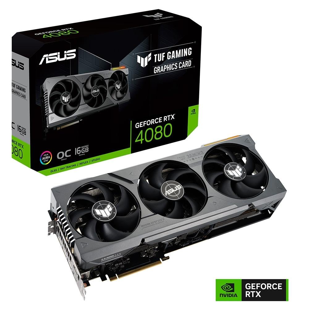 Placa de Vídeo RTX 4080 TUF OC Edition Asus NVIDIA | KaBuM!