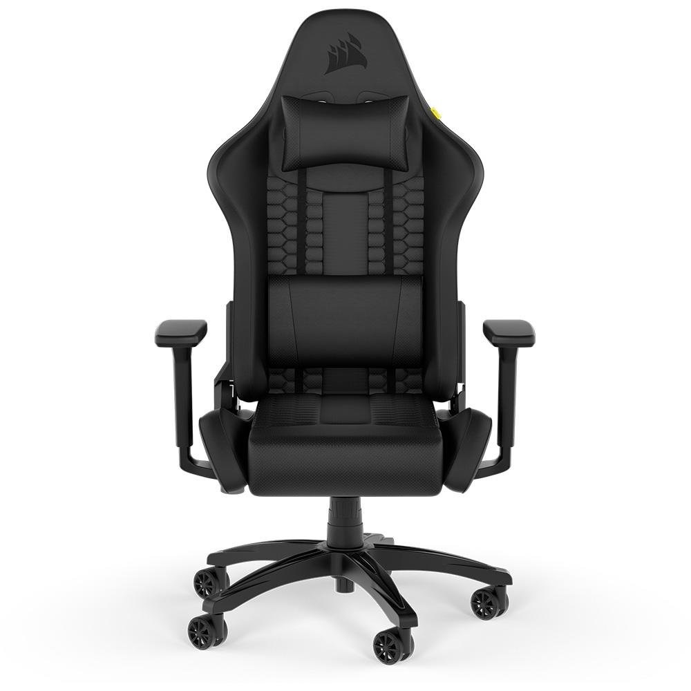 Cadeira Gamer Corsair TC100 Relaxed Leatherette, Até 120Kg, Com Almofadas, Reclinável, Cilindro de Gás Classe 4, Preto - CF-9010050-WW - view 4