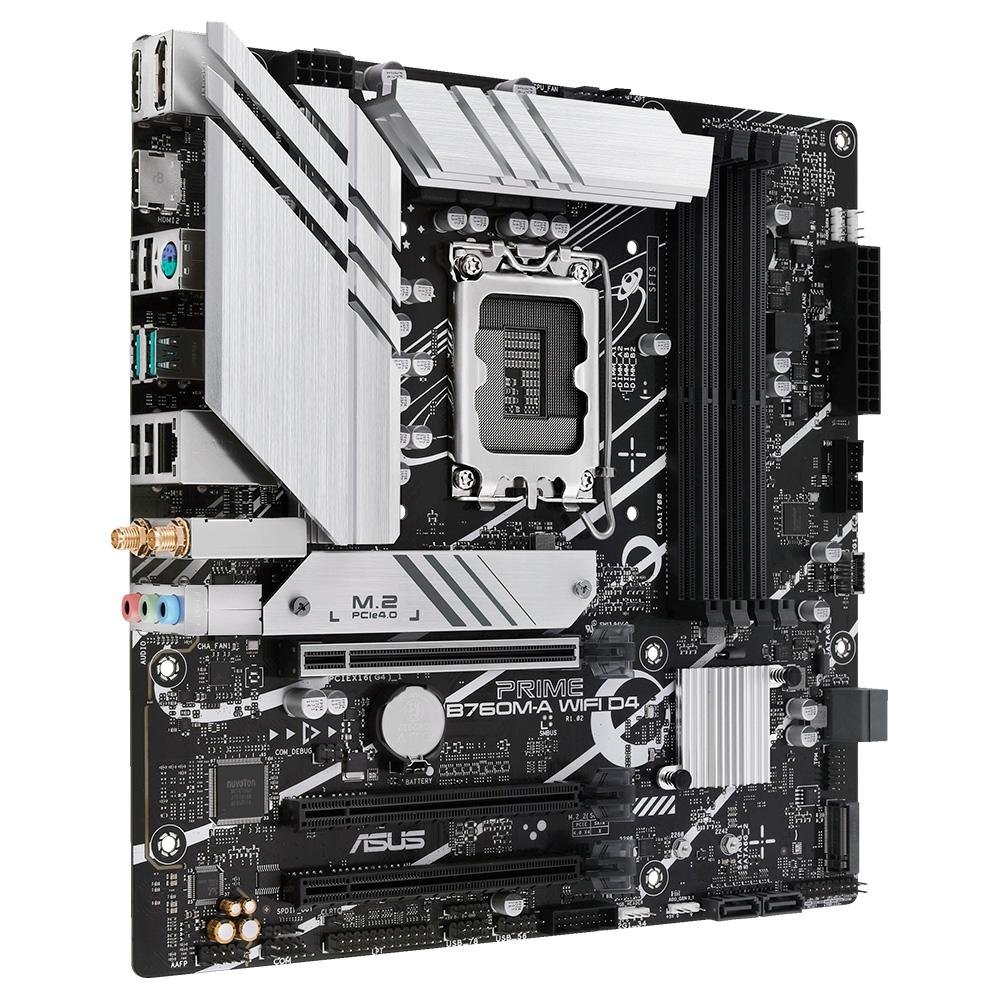 Placa Mãe Asus Prime B760M-A D4, Wi-Fi | KaBuM!