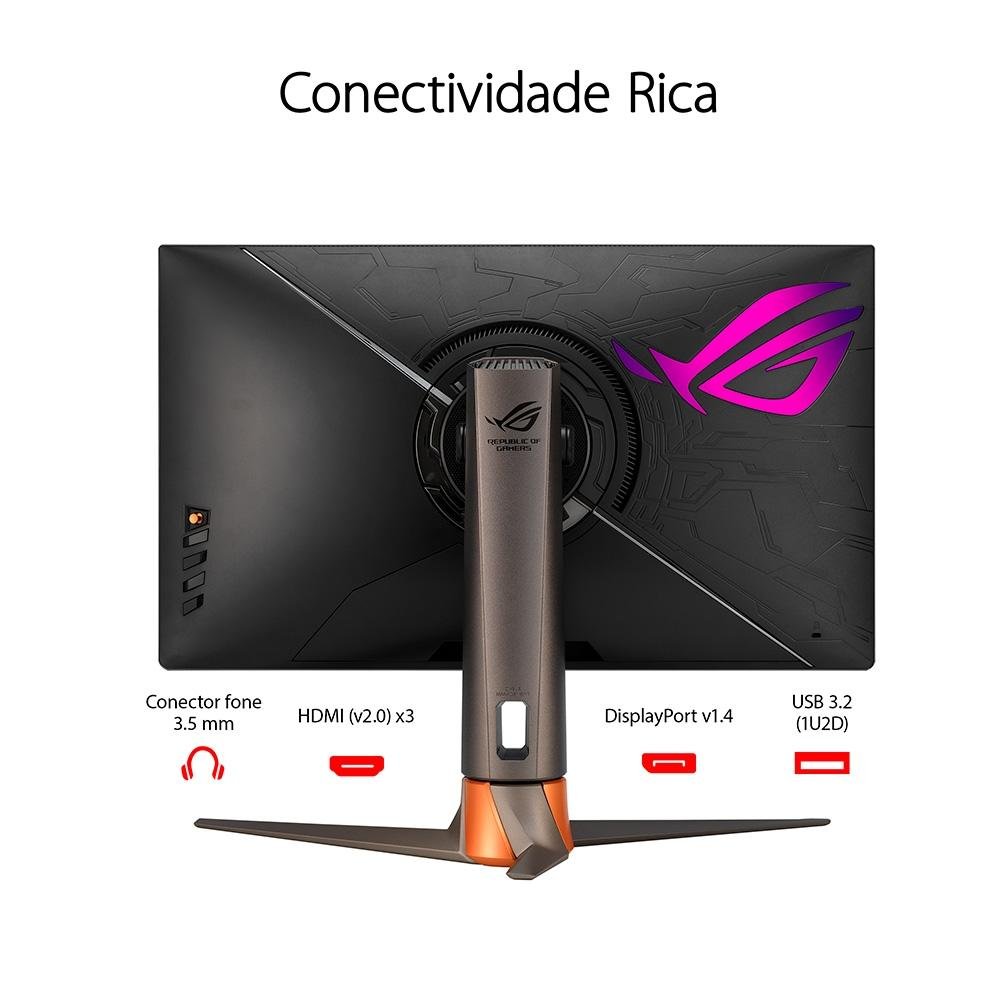 Monitor Asus ROG Swift 27, 360Hz, 1ms | KaBuM!