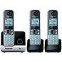 Telefone Sem Fio Panasonic com Backup de Energia e ID - KX-TG6713LBB