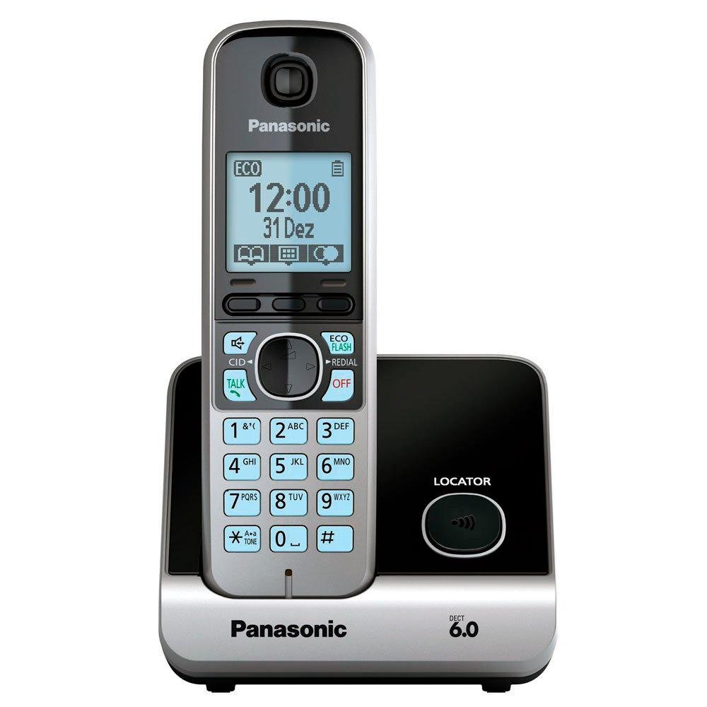 Telefone Sem Fio Panasonic com Backup de Energia e ID - KX-TG6713LBB Telefone Sem Fio Panasonic com Backup de Energia e ID - KX-TG6713LBB