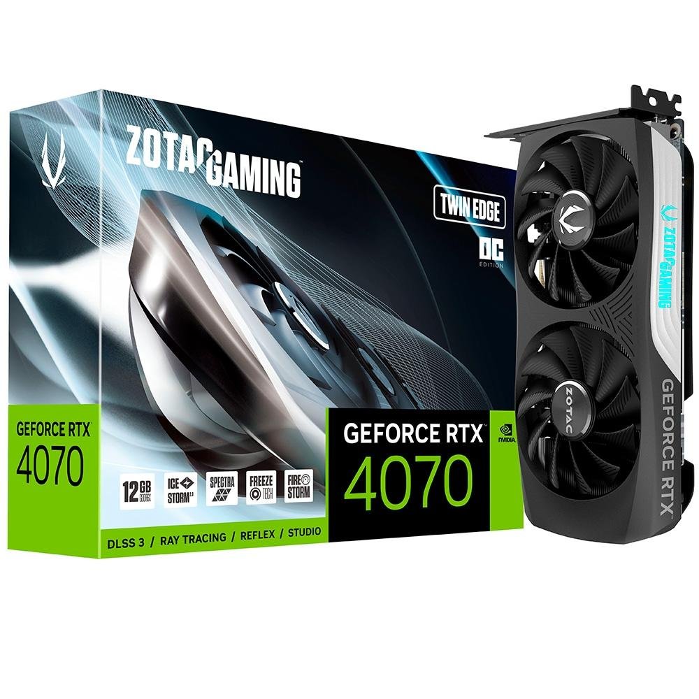 あ*き様 HP GeForce RTX4070 Placa de Video RTX 4070 Twin Edge OC Zotac| KaBuM!