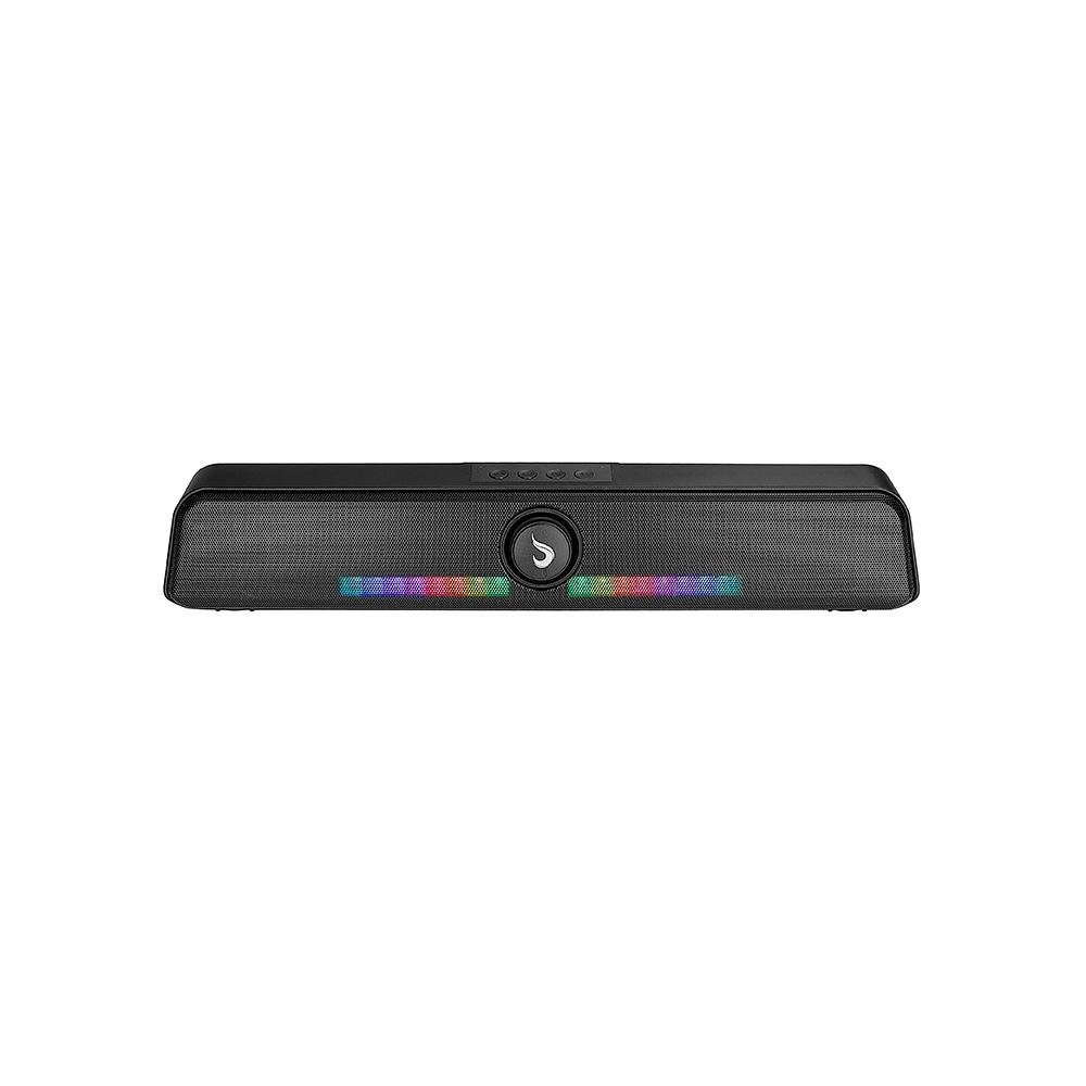 Caixa de Som Gamer Rise Mode Aura Sound S6, RGB Rainbow, Bluetooth, 5W*2, Preto - RM-SP-06-RGB
