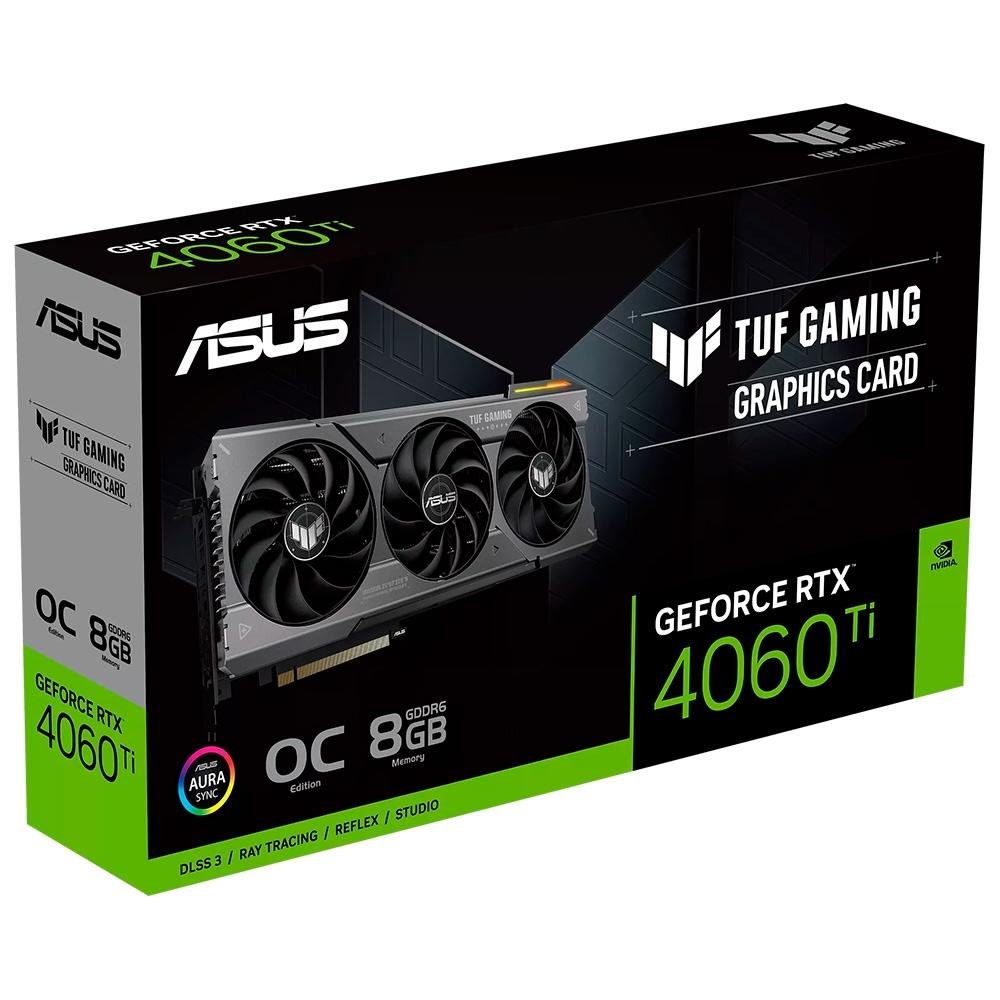 Placa de Vídeo RTX 4060 Ti OC Asus TUF Gaming NVIDIA | KaBuM!