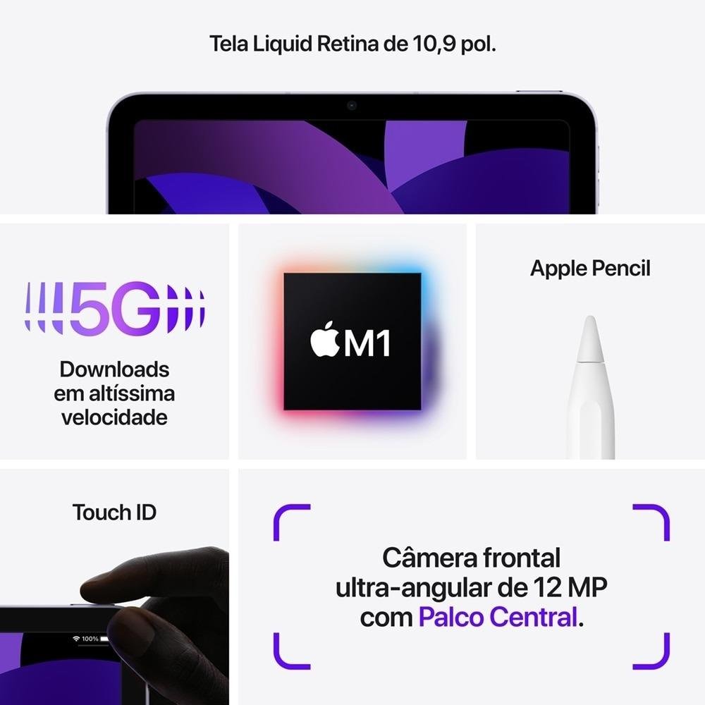 Apple iPad Air (5ª geração, Wi-Fi + Cellular, 64 G