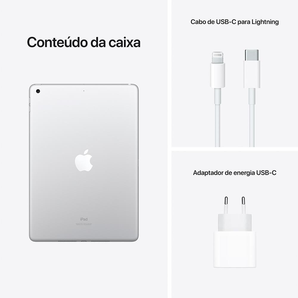 Apple iPad 10.2 9ª Geração, A13 Bionic, Wi-Fi