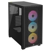 Gabinete Gamer Corsair 3000D RGB Airflow, Mid-Tower, ATX, Lateral em Vidro Temperado, com FAN, Preto - CC-9011255-WW