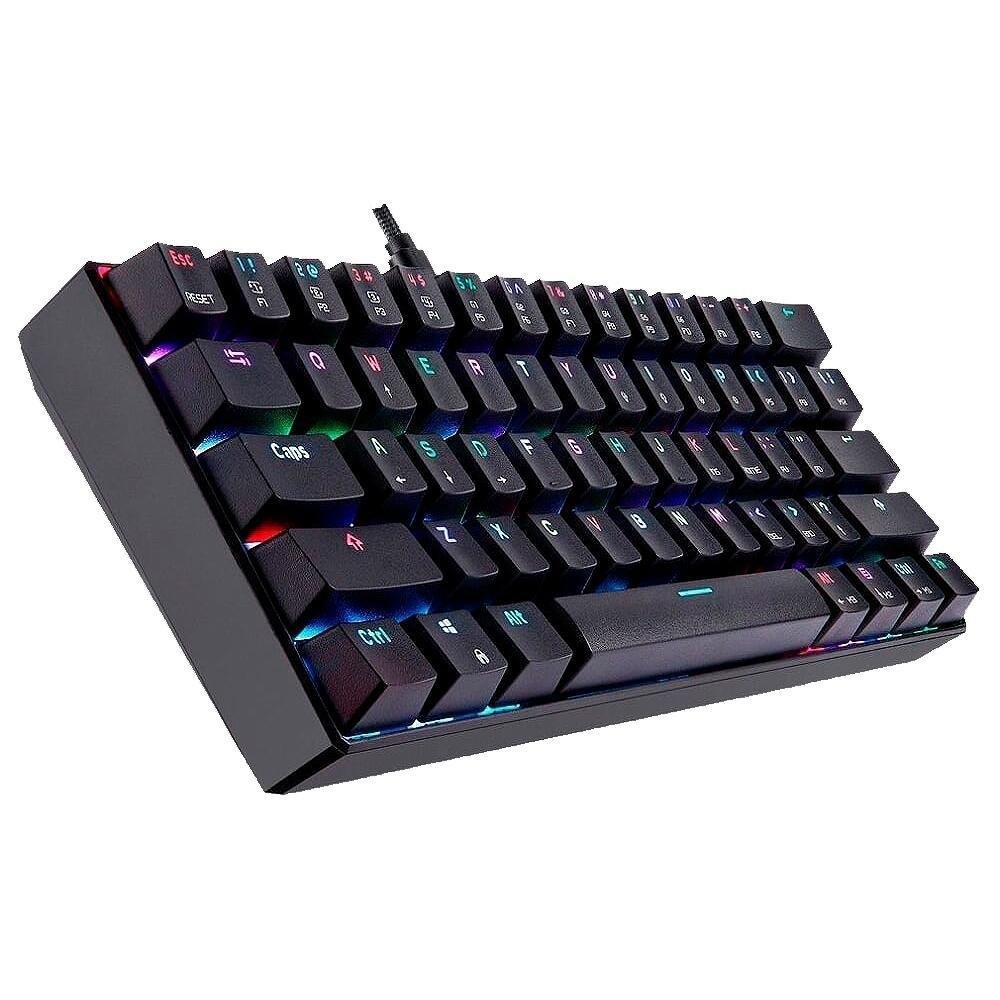 Teclado Mecânico Gamer Motospeed, RGB, Switch Blue, Anti-ghosting, ANSI, Preto - CK61 Teclado Mecânico Gamer Motospeed, RGB, Switch Blue, Anti-ghosting, ANSI, Preto - CK61