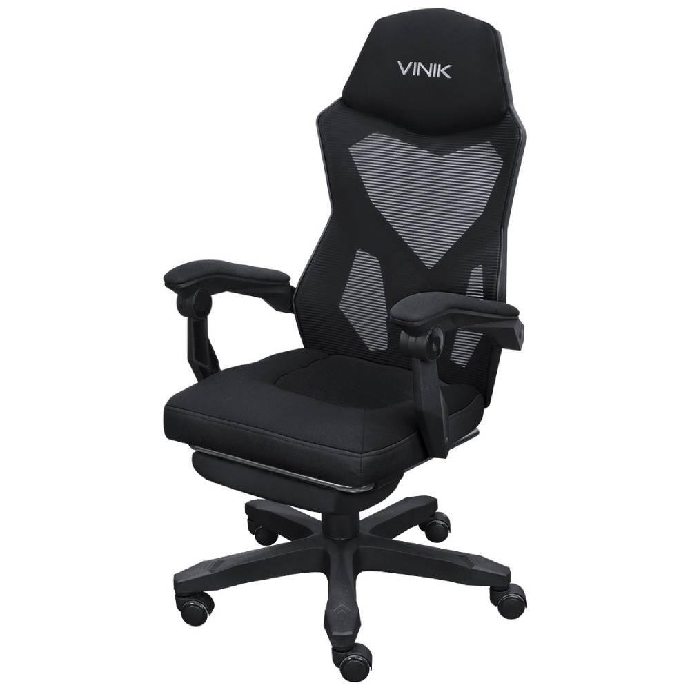 Cadeira Gamer Vinik Rocket, 120kg, Ajuste de altura e inclinação Preto - CGR10PT