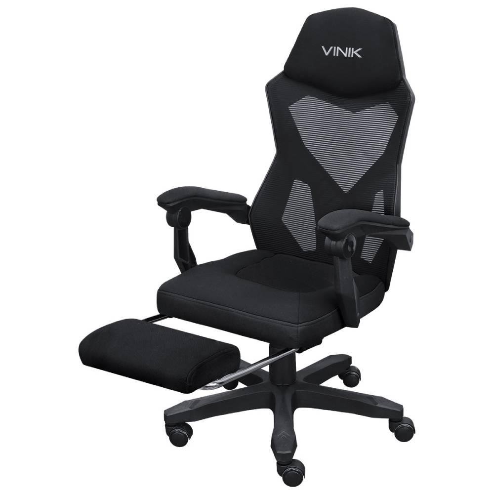 Cadeira Gamer Vinik Rocket, 120kg, Ajuste de altura e inclinação Preto - CGR10PT
