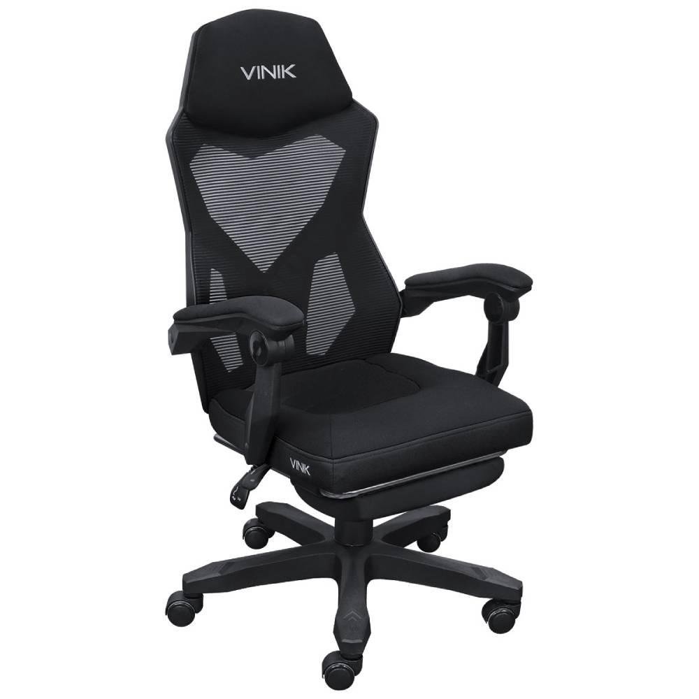 Cadeira Gamer Vinik Rocket, 120kg, Ajuste de altura e inclinação Preto - CGR10PT