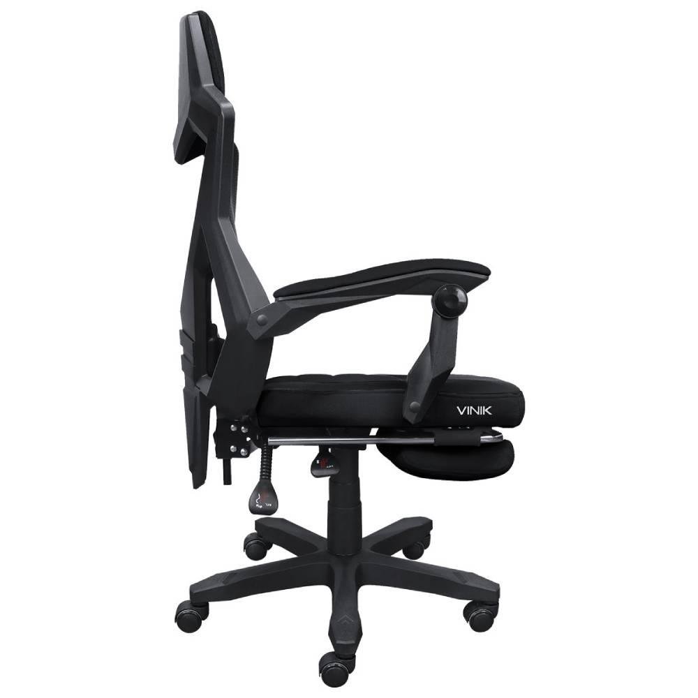 Cadeira Gamer Vinik Rocket, 120kg, Ajuste de altura e inclinação Preto - CGR10PT