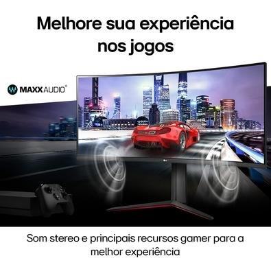 Monitor Gamer Curvo LG UltraGear 34", 2K WQHD, UltraWide, 160Hz, 1ms, FreeSync Premium, HDR10, Som Integrado - 34GP63A-B