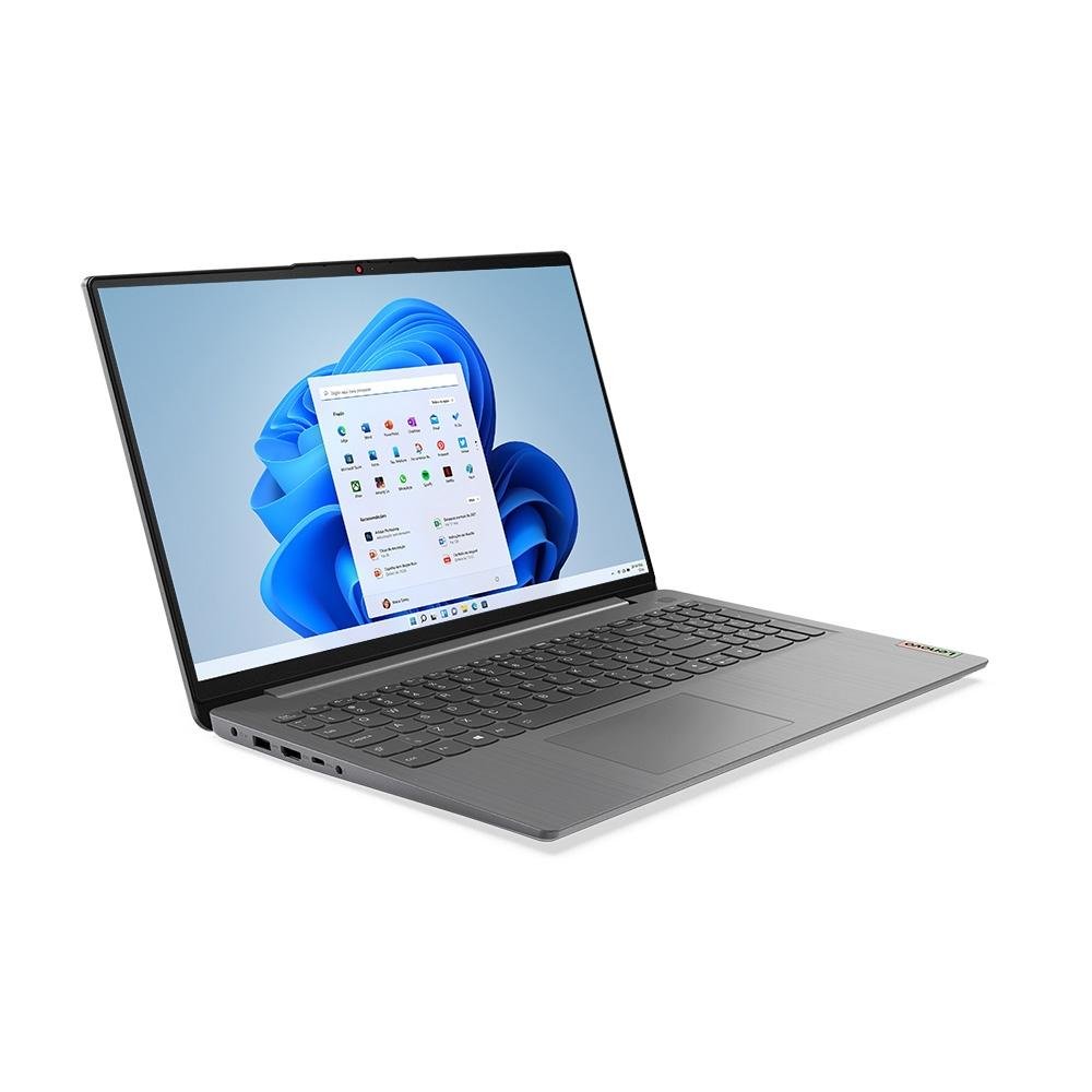 Notebook Lenovo IdeaPad 3-15ITL, Intel Core I5-1135G7, 8GB RAM, SSD 512GB, 15.6 Full HD, Windows 11, Cinza - 82MD000WBR Notebook Lenovo IdeaPad 3-15ITL, Intel Core I5-1135G7, 8GB RAM, SSD 512GB, 15.6 Full HD, Windows 11, Cinza - 82MD000WBR