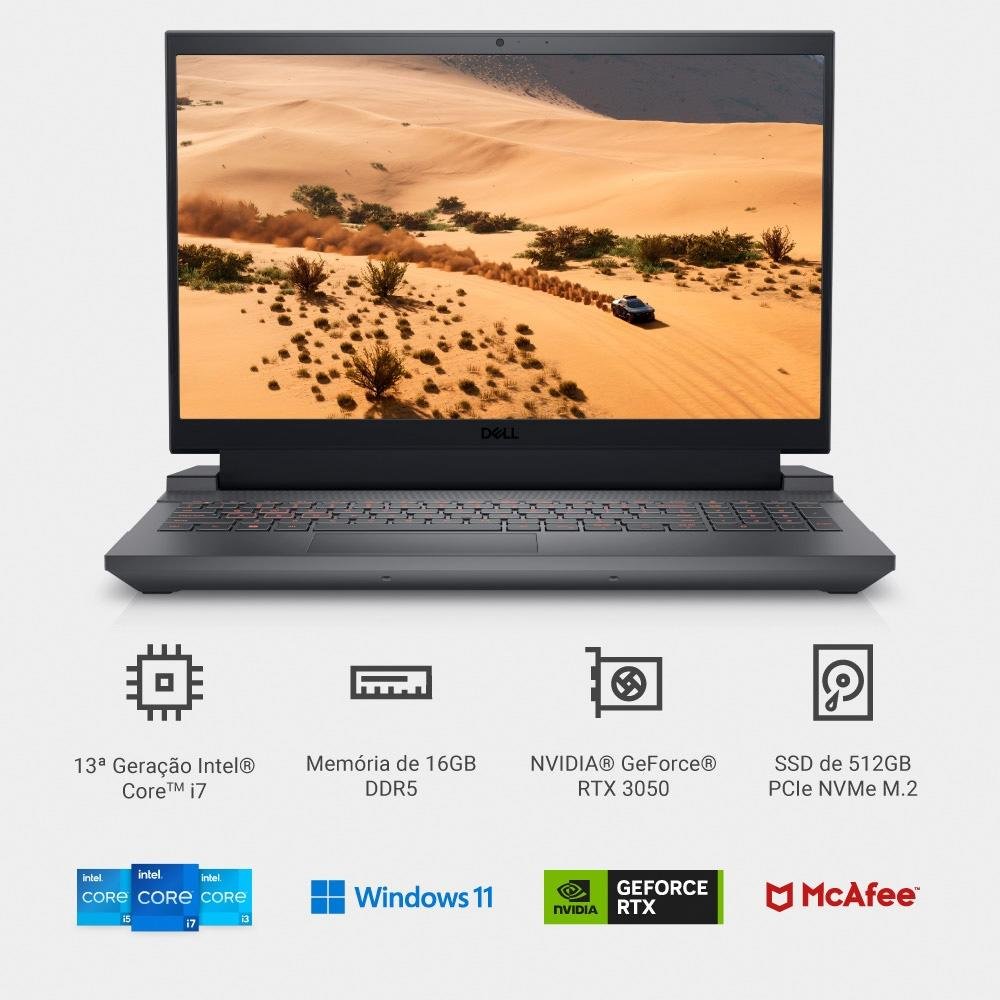 Notebook Gamer Dell Intel Core i7-13650HX | KaBuM!